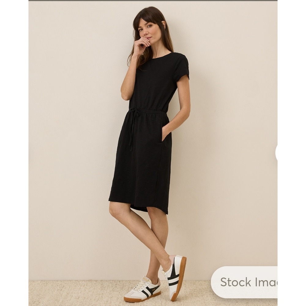 Pact Organic Cotton Relaxed Slub Weekend T-shirt Dress Vacation Casual Medium